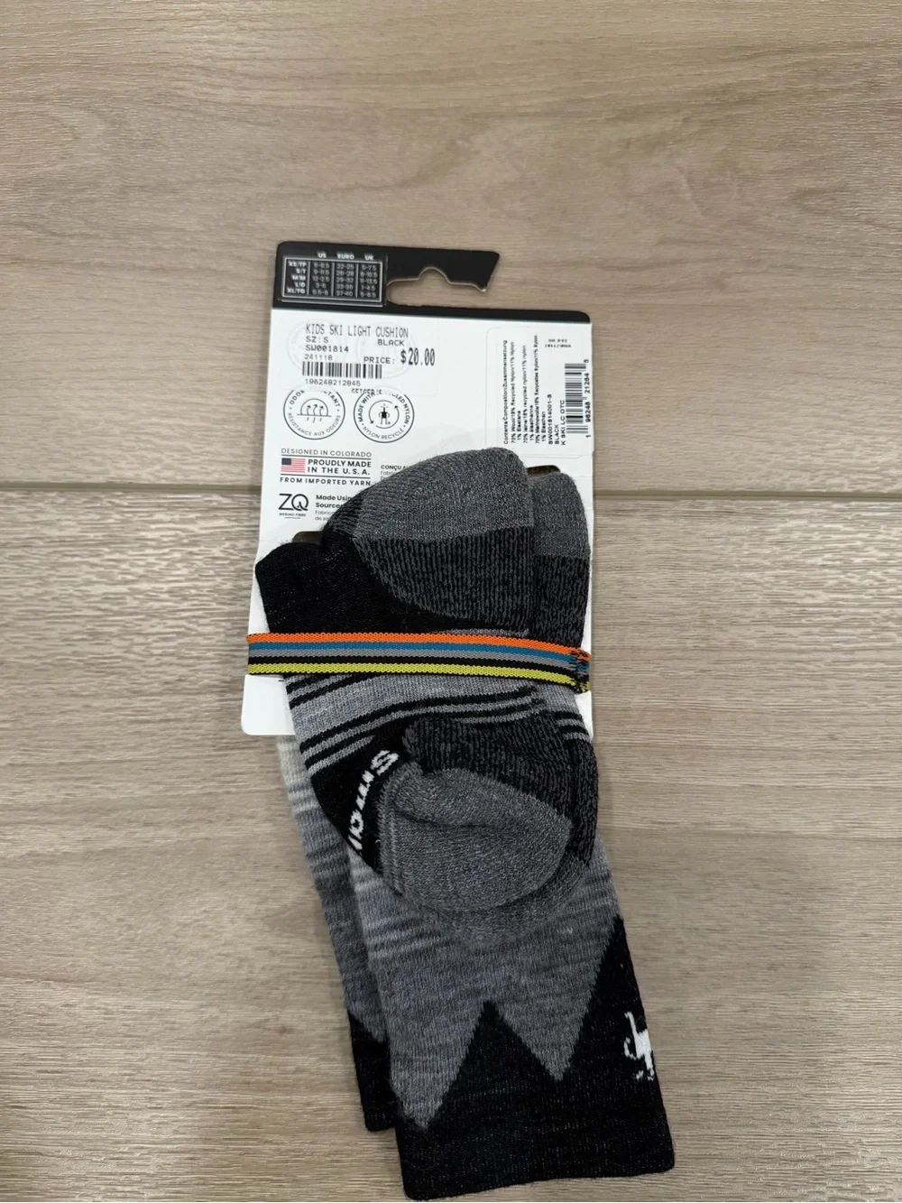 Smartwool Kids' Ski Light Cushion Over The Calf Socks Small NWT